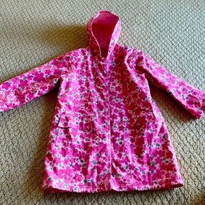 Girl floral rain coat size 7